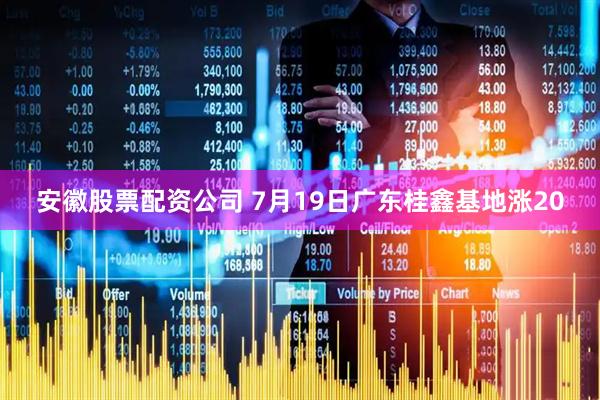 安徽股票配资公司 7月19日广东桂鑫基地涨20
